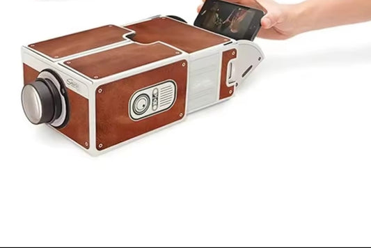 Cardboard projector cinema experience